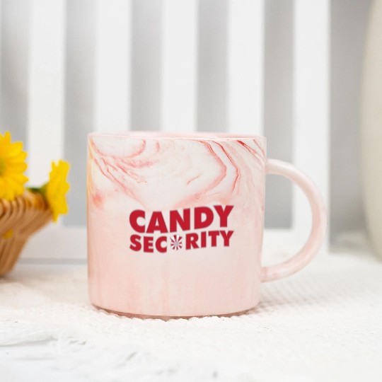 Candy Security Mom Dad Matching Birthday Costume Marble Mugs