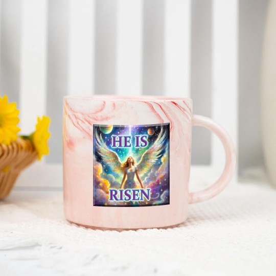 Angelic Joy and Supernatural Elation, HE IS RISEN! Marble Mugs