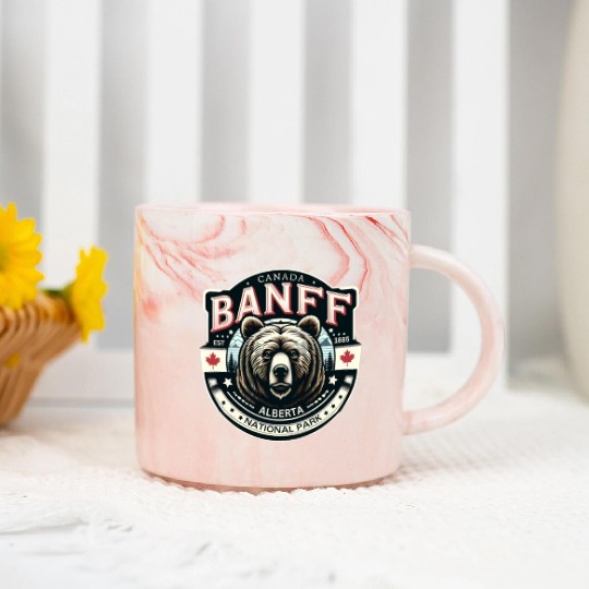 Banff National Park, Alberta Canada grizzly bears Marble Mugs