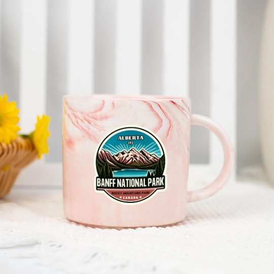 Banff National Park, Alberta Canada grizzly bears Marble Mugs