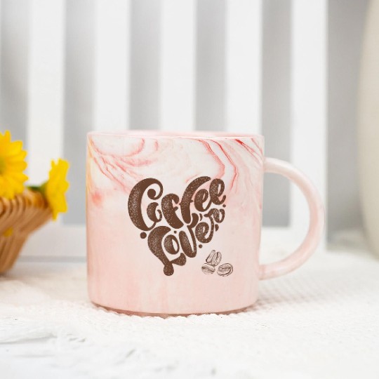Coffee Lover (pd68) Marble Mugs