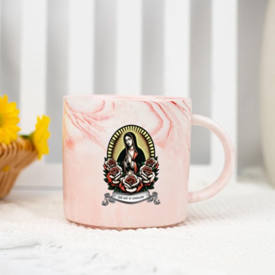 Our lady of Guadalupe Marble Mugs