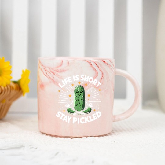 Pickle Lover Funny Pickle Dill pickle Pickled Marble Mugs