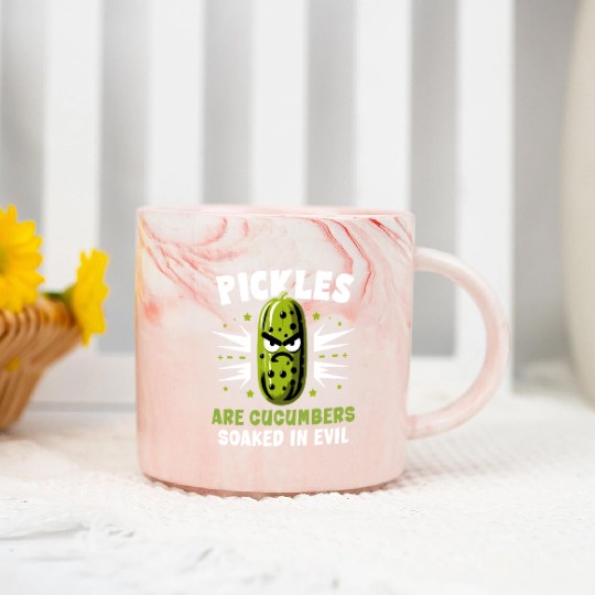 Pickle Lover Funny Pickle Dill pickle Pickled Marble Mugs