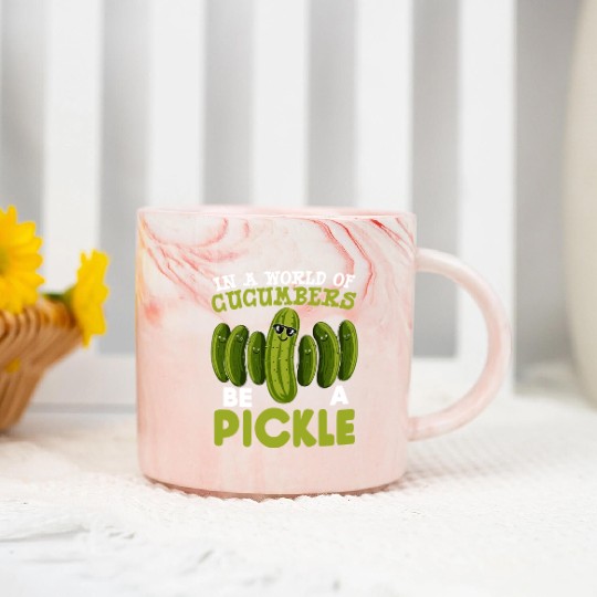 Pickle Lover Funny Pickle Dill pickle Pickled Marble Mugs