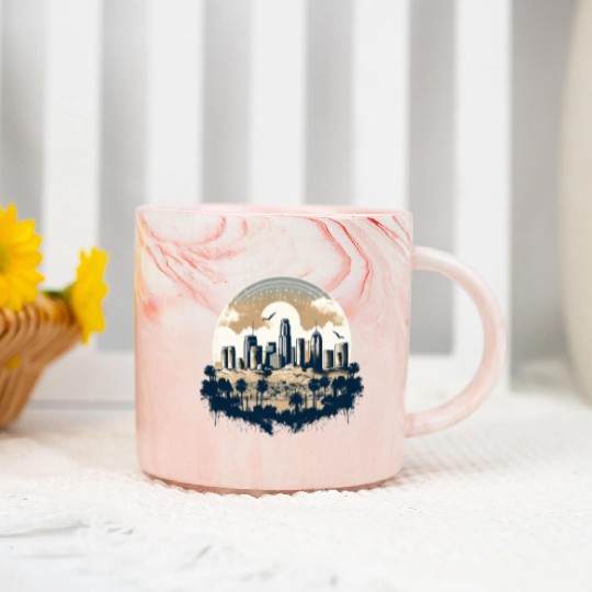 Los Angeles - City of Angels Marble Mugs
