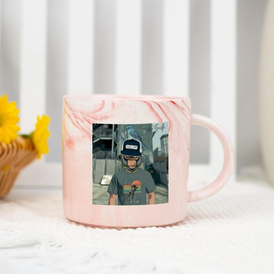 Gangsta Gorilla-Silverback Swanson Gorilla Wear Marble Mugs