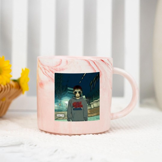 Gangsta Gorilla-Primate Jonez Gorilla Wear Marble Mugs