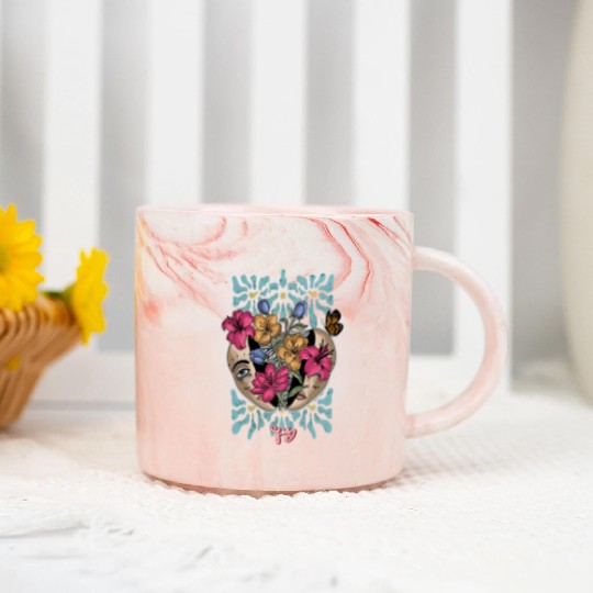 flower girl Marble Mugs
