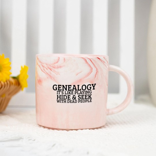 Genealogy Genealogist Ancestry Lineage Genealogy Marble Mugs