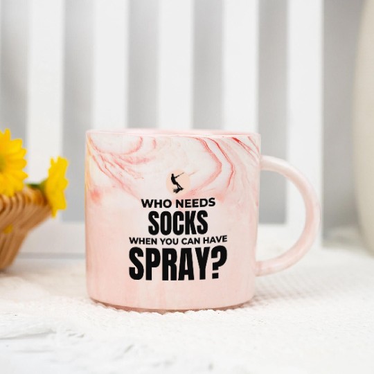 Barefoot Water Skiing Extreme Sports Barefooting Marble Mugs