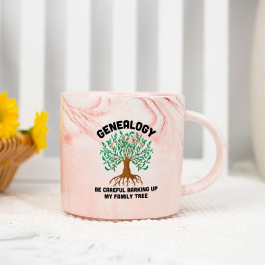 Family Genealogist Ancestry Lineage Genealogy Marble Mugs