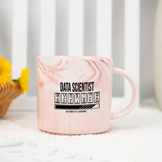 Retirement gift idea Retired Data-Scientist Marble Mugs