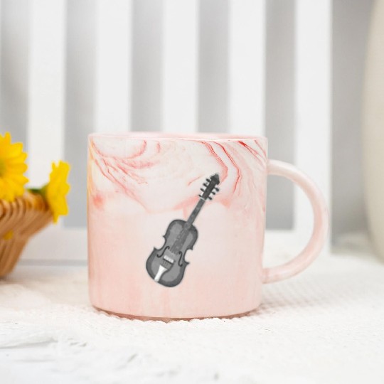 A Classic Guitar Marble Mugs