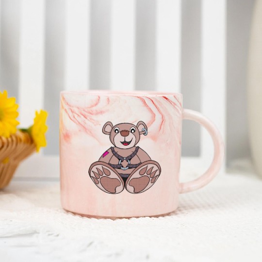 Teddy bear to play Marble Mugs