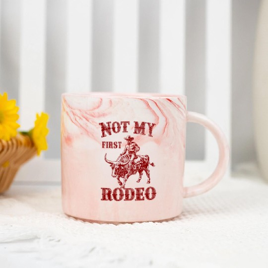 Not My First Rodeo Marble Mugs