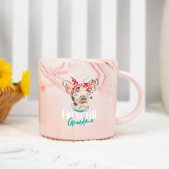 French Bulldog Lovers FRENCHIE GRANDMA Funny Marble Mugs
