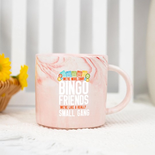 Bingo Player Friends Besties Marble Mugs