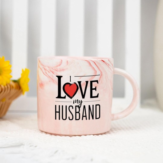 I LOVE MY Husband Marble Mugs