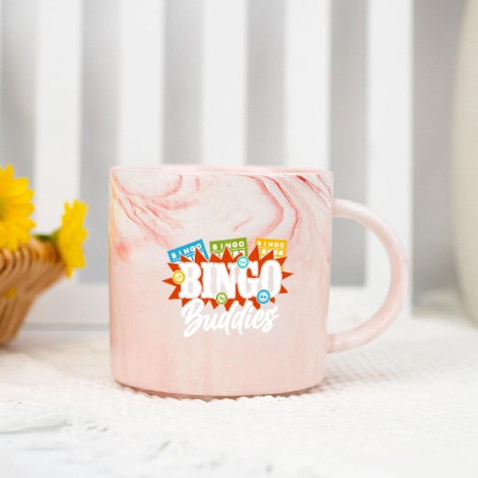 Bingo Player Besties Friends Bingo Marble Mugs