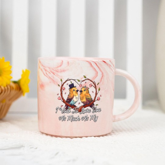 To Love You As Much As My Cats Wedding Cat Lover Marble Mugs