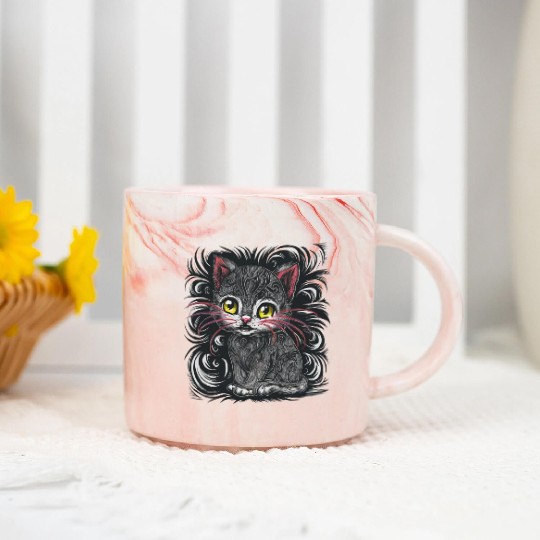 cat lover Marble Mugs
