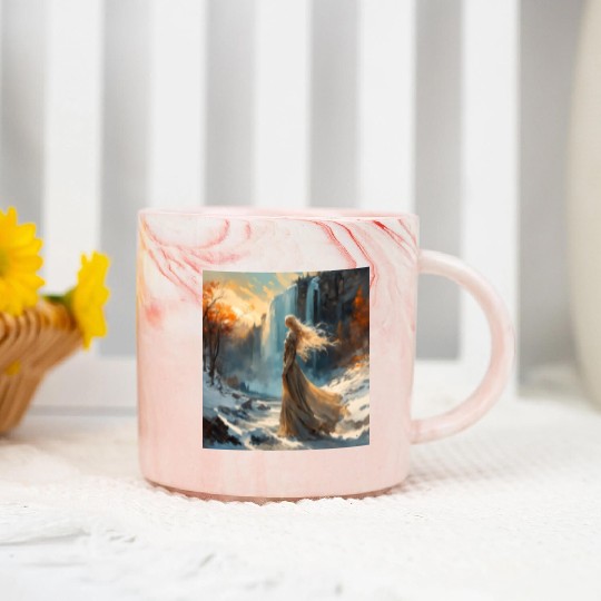 WINTER MAGIC transformed Marble Mugs