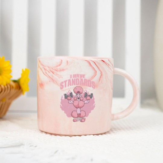 I Have Standards Dog Dad Dog Owner Puppy Mom Marble Mugs