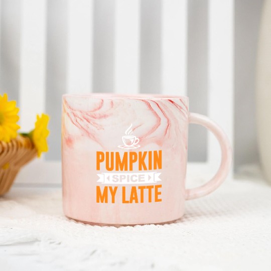 Coffee Halloween Pumpkin Spice My Marble Mugs