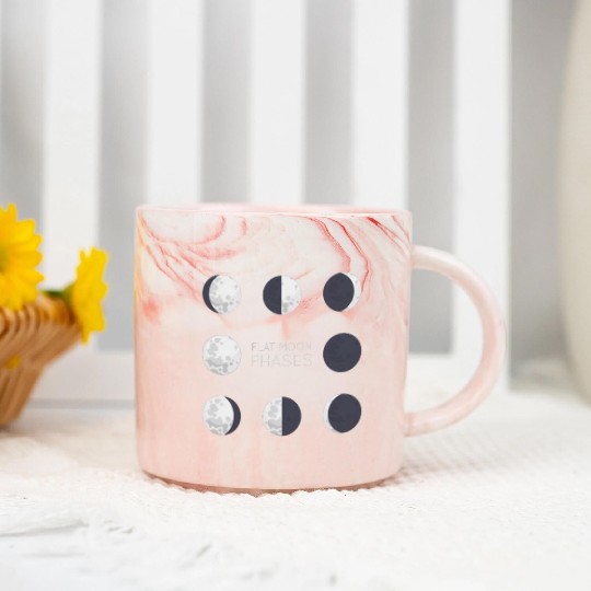 Cool Full Moon - Solar Eclipse, Moon Phases Total Marble Mugs