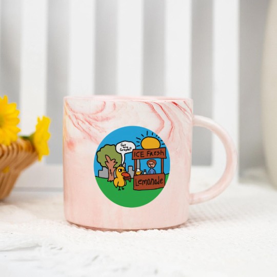 Lemonade Duck Marble Mugs