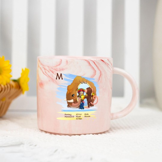 M Alphabet Monkey Mirror Mole Mouse Mask Mammonth Marble Mugs