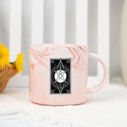 Tarot Card Reader Astrology Occult Mystical Marble Mugs