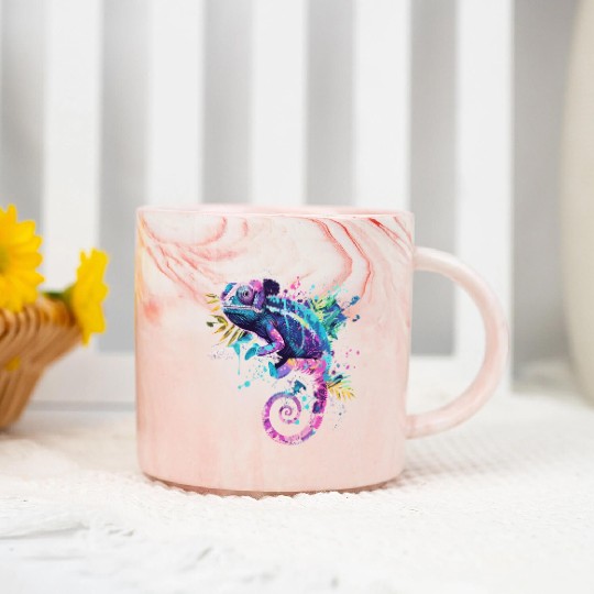 Chameleonaire A Rich Lizard for Lizard Pet Lover Marble Mugs