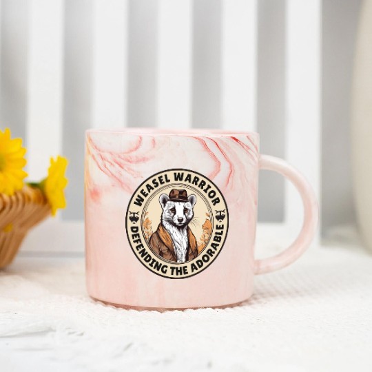 Weasel Warrior Marble Mugs