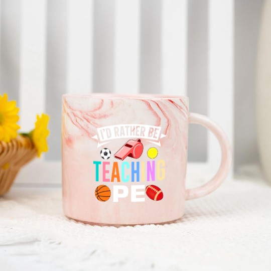 Inspiring Physical Education Teacher Design for PE Marble Mugs