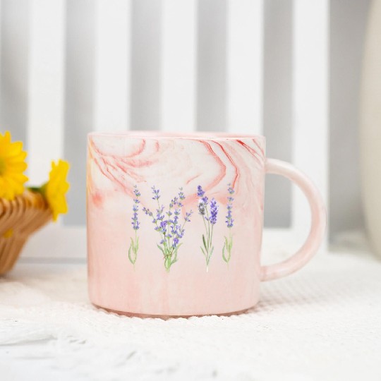 lilac beauty Marble Mugs