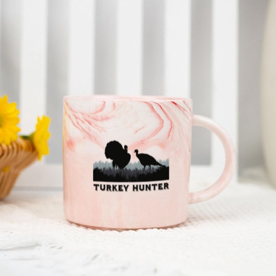 Turkey Hunter - Fun Turkey Hunting Apparel Marble Mugs