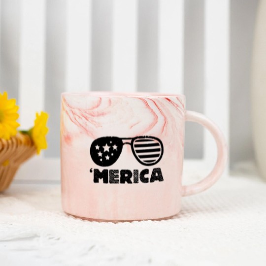 USA vintage merica Marble Mugs