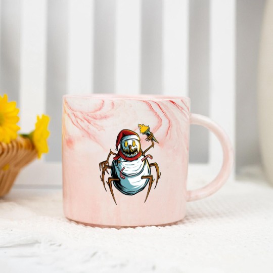 spider doll snow Marble Mugs