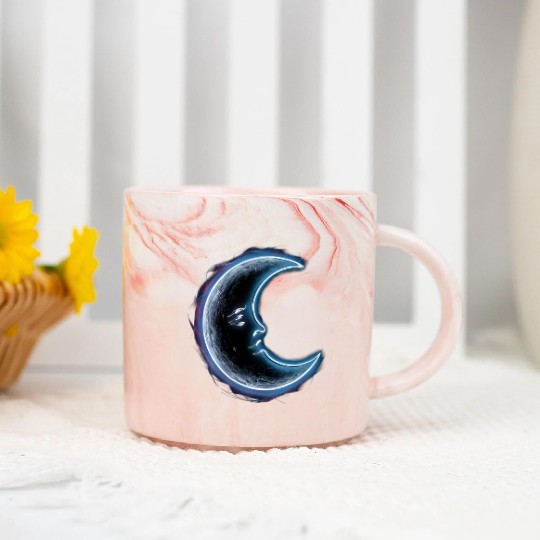 Neon moon Marble Mugs