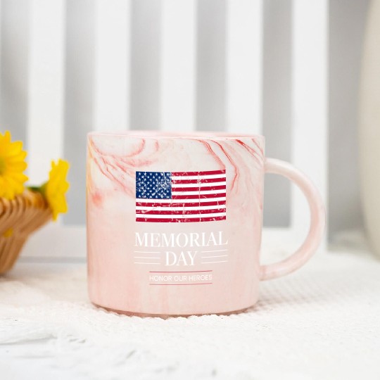 Memorial Day Marble Mugs