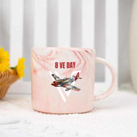 P15 Spitfire 8VE day Marble Mugs