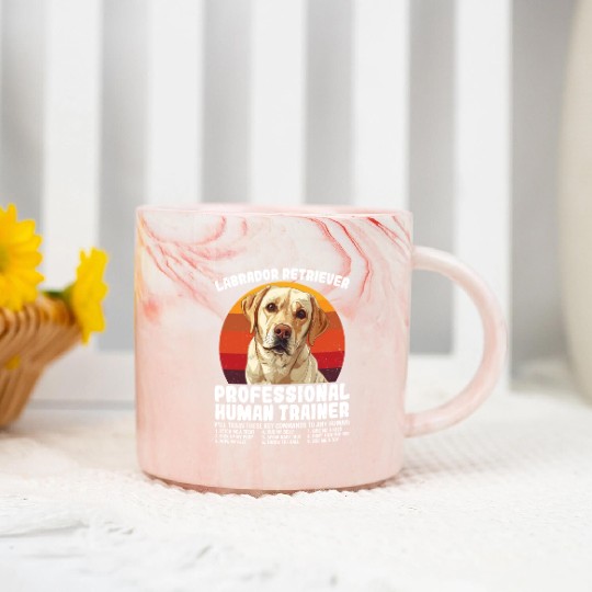 LABRADOR RETRIEVER PROFESSIONAL HUMAN TRAINER Marble Mugs