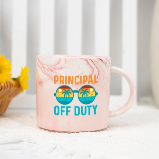 Principal Off Duty | Educator Relaxation Vacation Marble Mugs