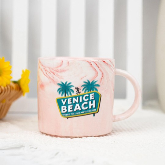 Venice Beach Marble Mugs