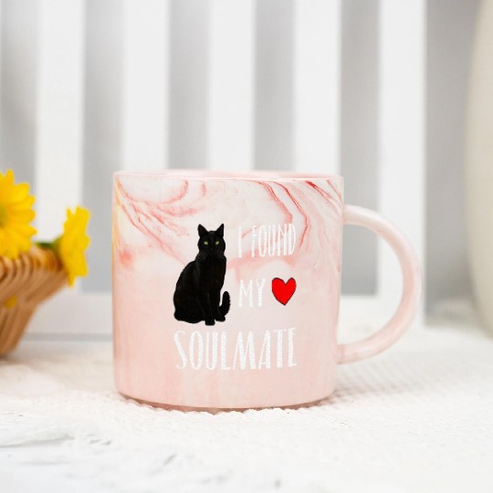 I Found My Soulmate Bombay Cat Lover Best Friend Marble Mugs