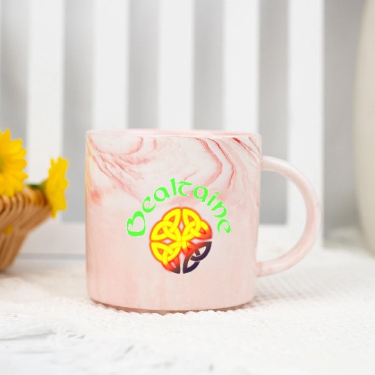 Bealtaine Irish Celtic Festival with Celtic Knot Marble Mugs