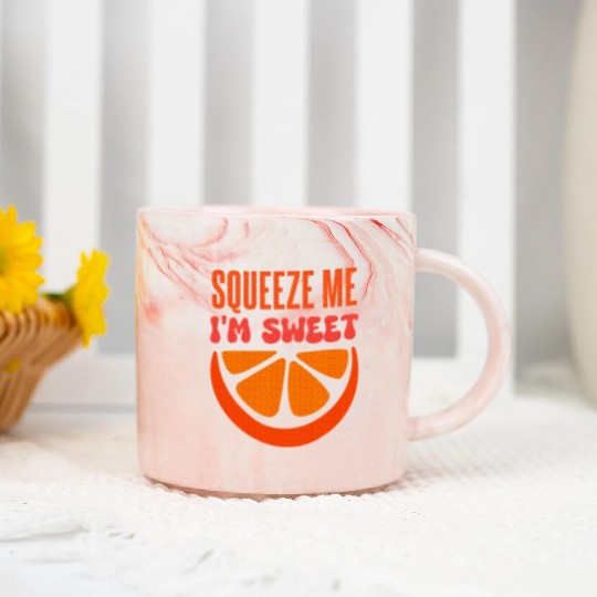 Citrus Fruit Lover Fruit Orange Marble Mugs