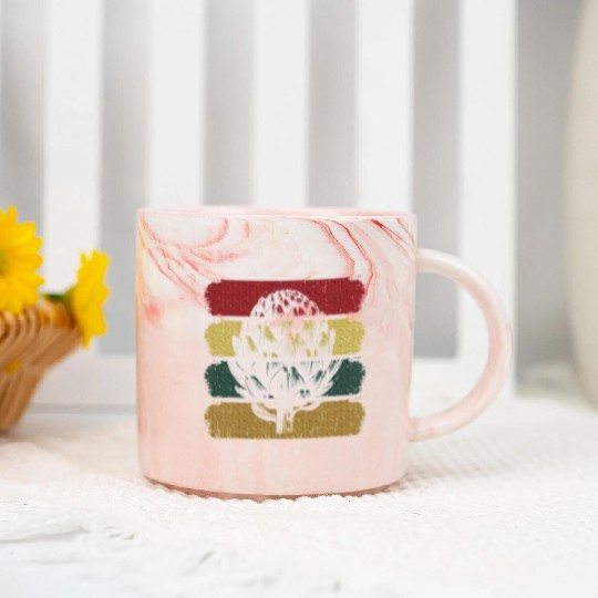 Artichoke Vegetable Lover Vegan Style Marble Mugs